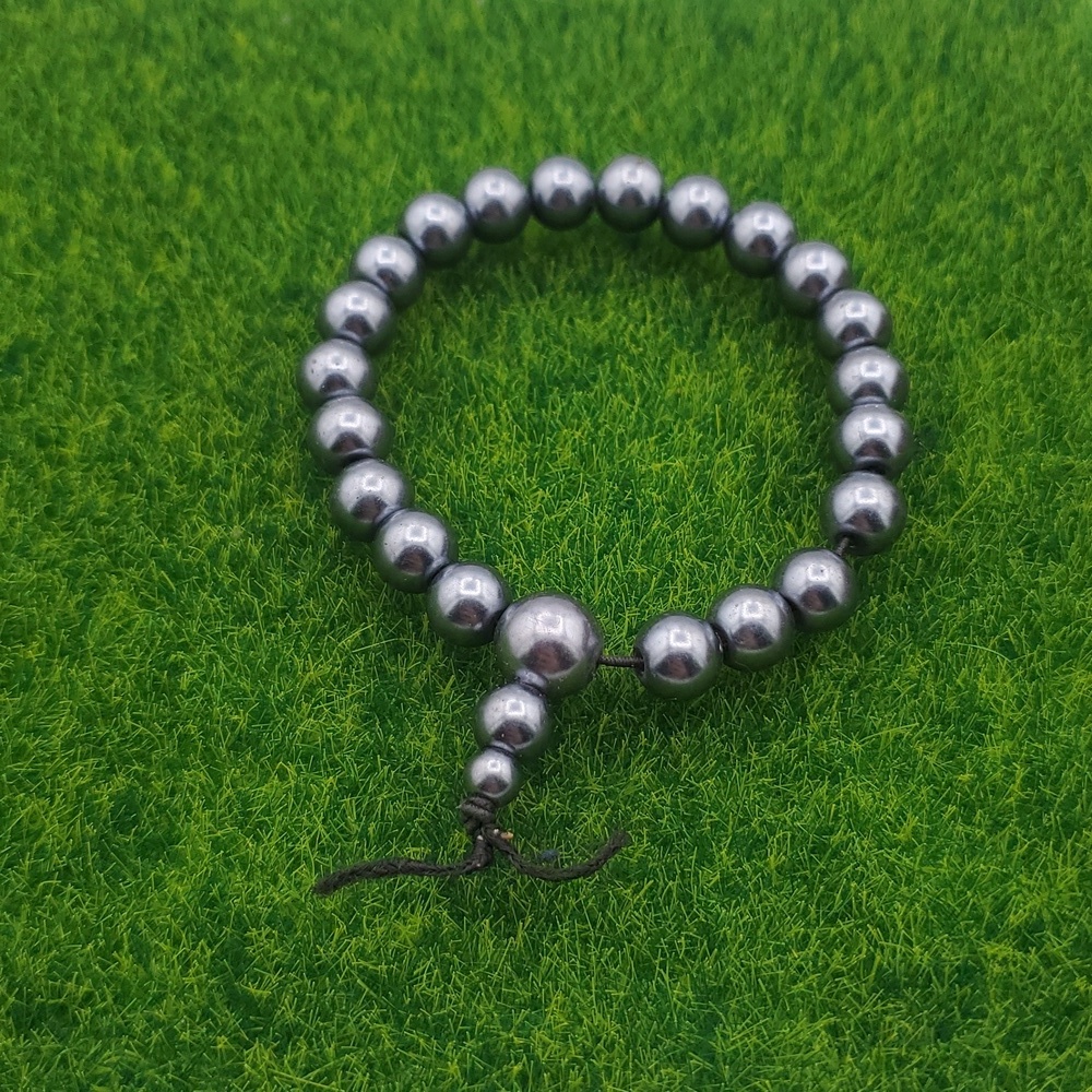 Stunning Metalic Black Bubble Beaded Bracelet B3013